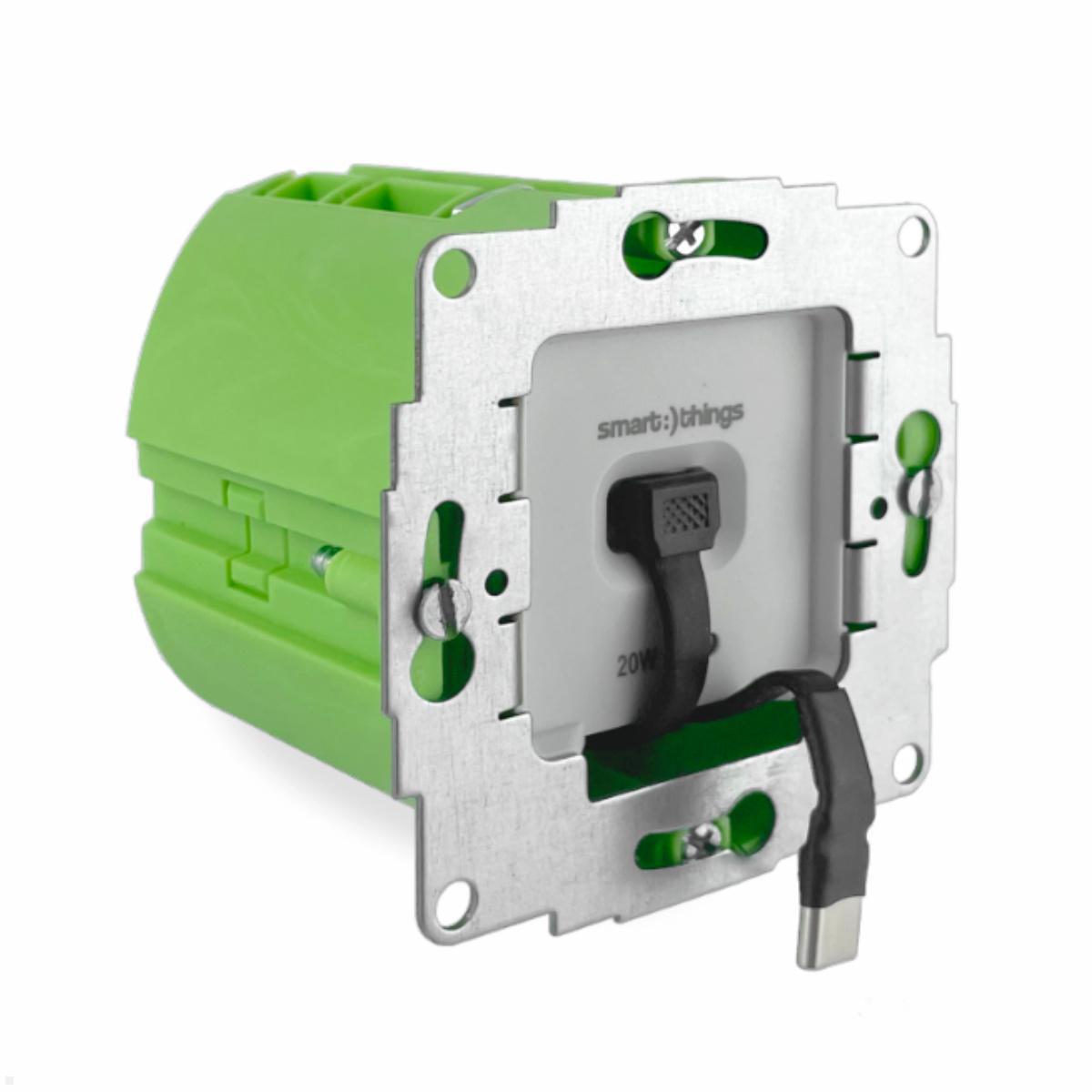 smart things sCharge 20W Unterputz Netzteil sC20-EU C mit USB-C/C Kabel smart things sCharge 20W Unterputz Netzteil sC20-EU C mit USB-C/C Kabel