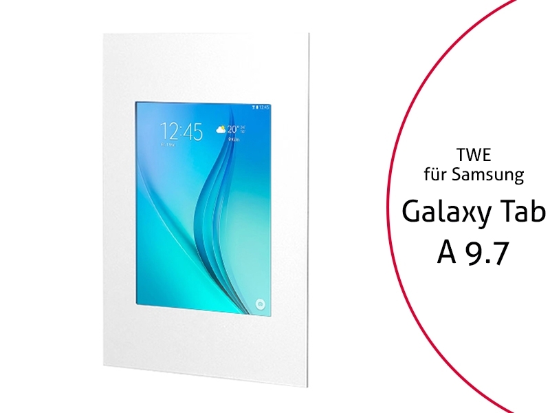 TabLines TWE011W Tablet Wandeinbau für Samsung Tab A 9.7, weiß TabLines TWE011W Tablet Wandeinbau für Samsung Tab A 9.7, weiß