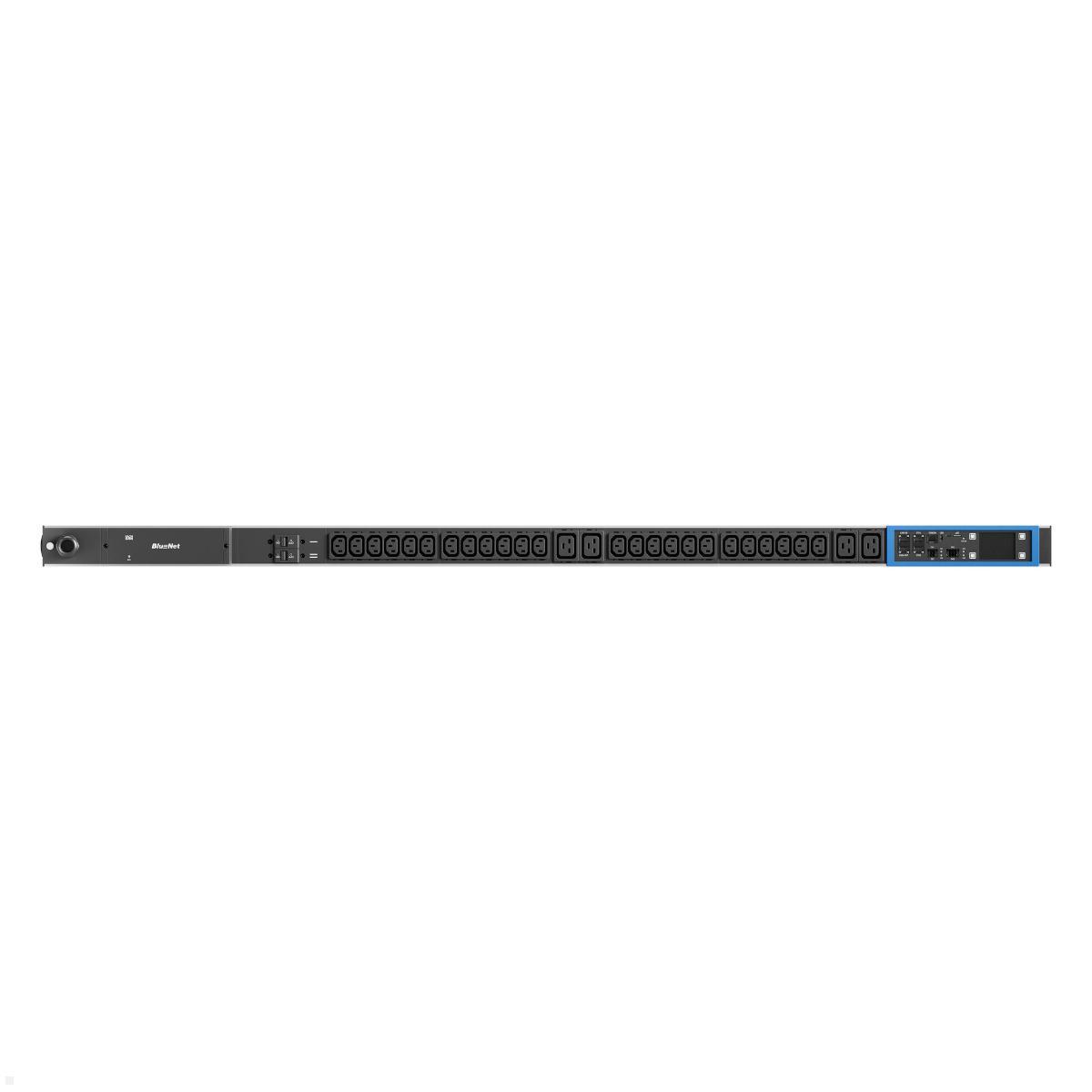 Bachmann BN PRO Metered – 32A Rack PDU mit 24xC13 / 4xC19 / 2xMCB, 3,0m CEE 32A/3p (BM0015592) Maße
