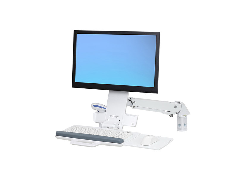 Ergotron 45-266-216 StyleView Sit-Stand Combo Wandhalter mit Tastaturablage Ergotron 45-266-216 StyleView Sit-Stand Combo Wandhalter mit Tastaturablage