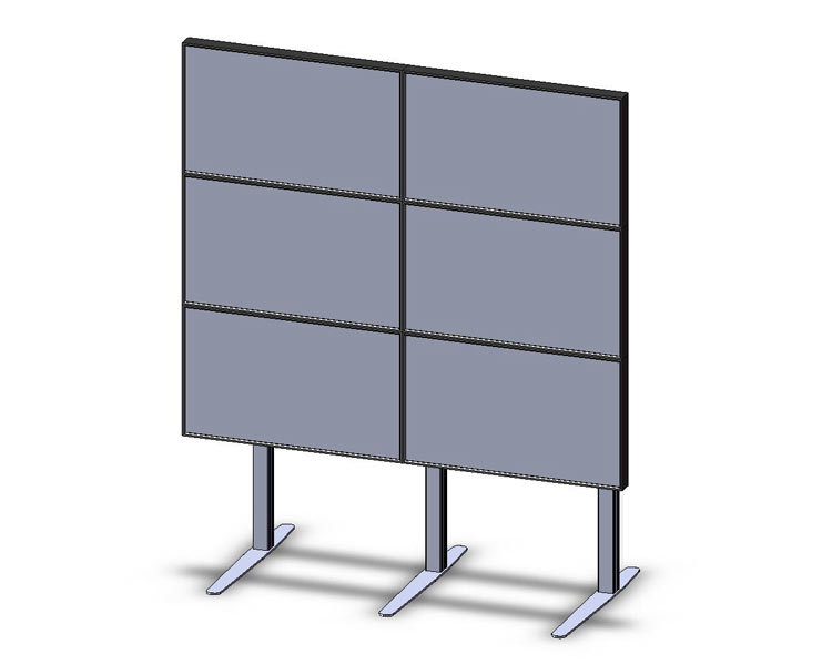 MonLines Videowall Monitor Standfuß 2H x 3V MonLines Videowall Monitor Standfuß 2H x 3V