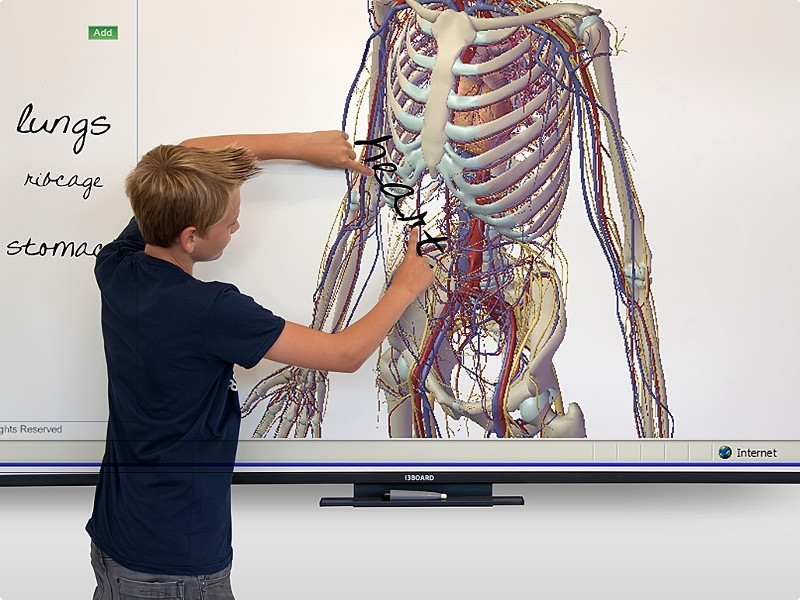 i3 Technologies interaktives Whiteboard 87 Zoll 10-Touch Duo Objekte vergrößern