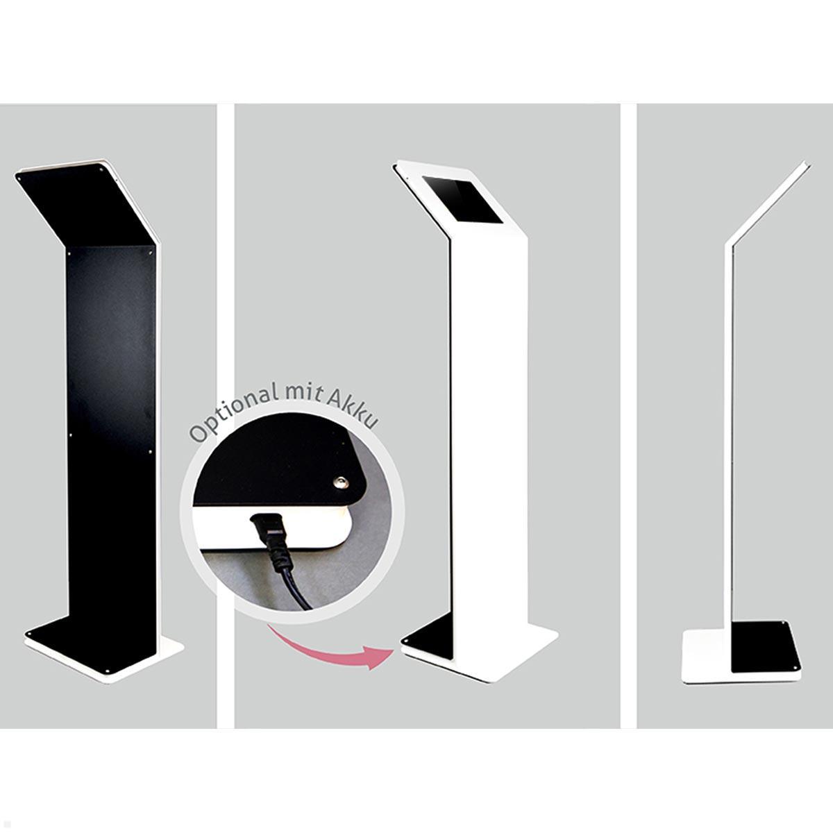 TabLines TBS115 Design Tabletständer mit Akku für Samsung Tab S9+ 12.4, weiß / schwarz TabLines TBS115 Design Tabletständer mit Akku für Samsung Tab S9+ 12.4, weiß / schwarz