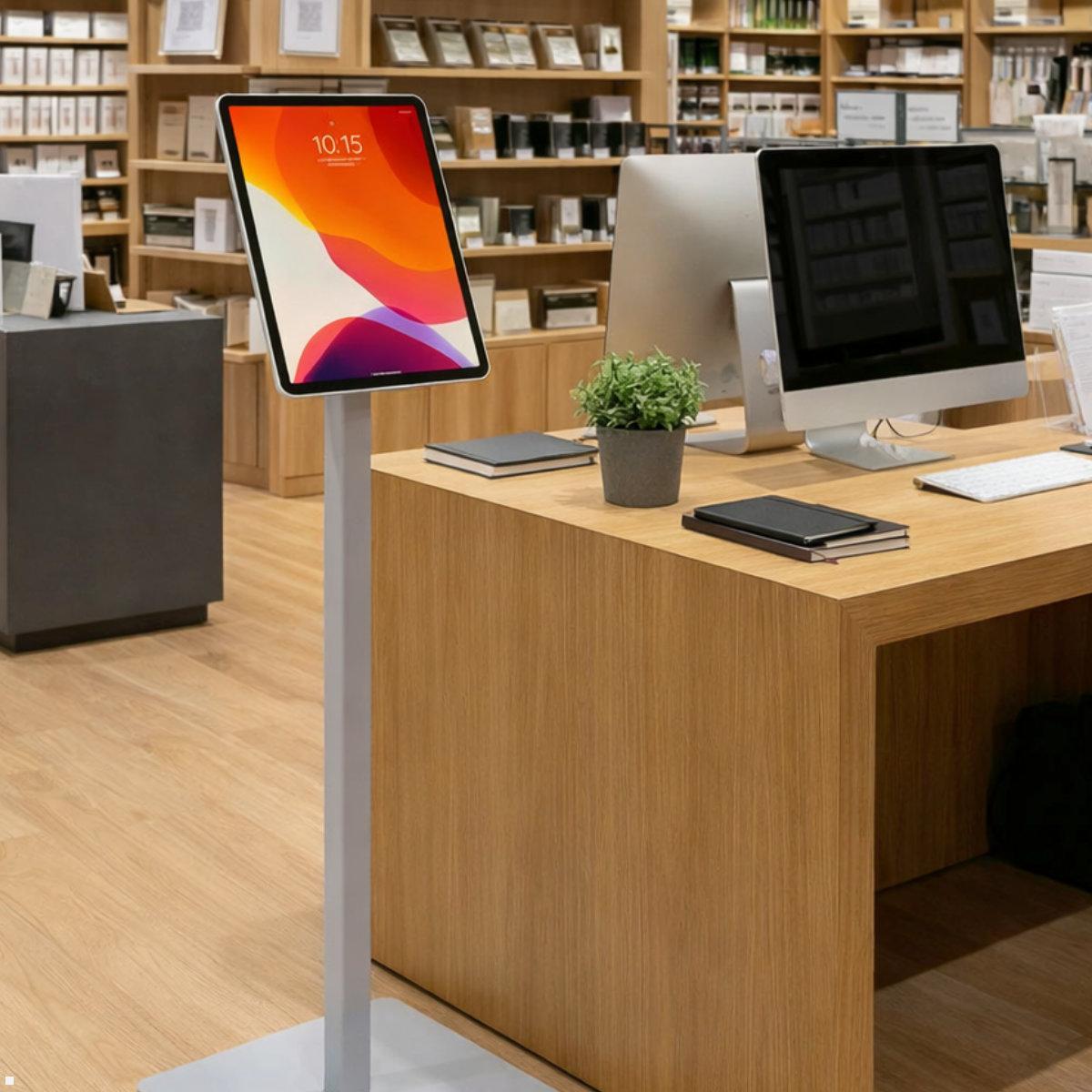 TabLines TBS013 Tablet Bodenständer, eckig, Beispiel Geschäft