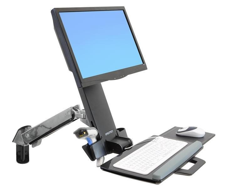 Ergotron StyleView Sit-Stand Combo Monitor Tastatur Wandhalterung (45-266-026) Ergotron StyleView Sit-Stand Combo Monitor Tastatur Wandhalterung (45-266-026)