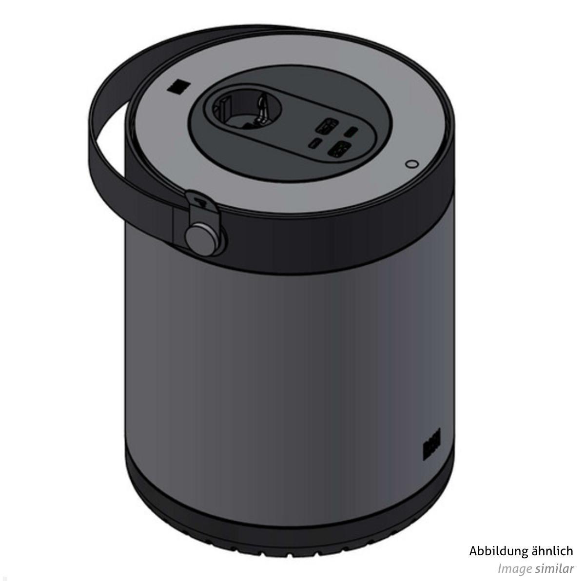 Bachmann MOV:E Power Unit 2x USB A/C Charger mit Schloss Adapter, weiß (BM0011008) zeichnung Bachmann MOV:E Power Unit 2x USB A/C Charger mit Schloss Adapter, weiß (BM0011008) zeichnung