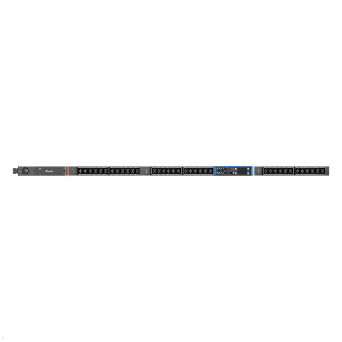 Bachmann BN PRO S Switched RCM - 16A Rack PDU mit 36xCombo, 3,0m CEE 16A/5p (BM0024775), Switched RCM 36-Port PDU