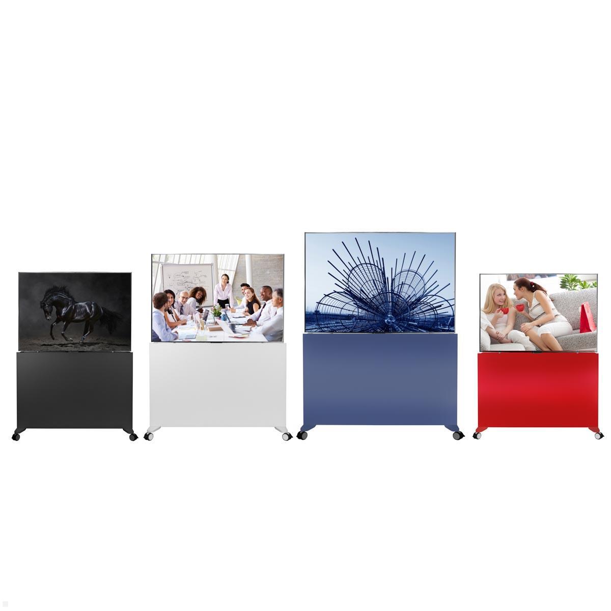 MonLines SIDEB65W mobiles TV Sideboard mit Lift bis 65 Zoll, weiß Anwendung MonLines SIDEB65W mobiles TV Sideboard mit Lift bis 65 Zoll, weiß Anwendung