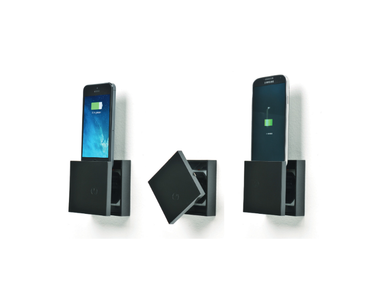 iRoom uniDock universal Wandeinbau Ladestation schwarz (53uniDock-ab) Wand