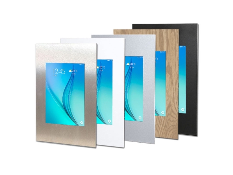 TabLines TWE011E Tablet Wandeinbau für Samsung Tab A 9.7, Edelstahl Farbauswahl