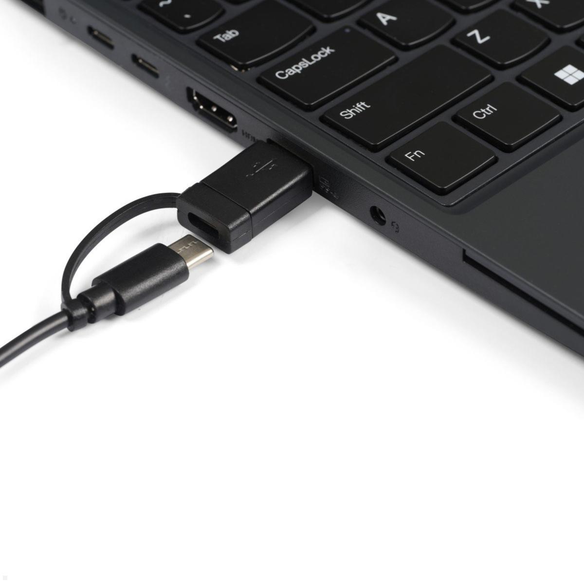 BakkerElkhuizen kompakte Tastatur UltraBoard 950 V2, Detailansicht Ladekabel BakkerElkhuizen kompakte Tastatur UltraBoard 950 V2, Detailansicht Ladekabel