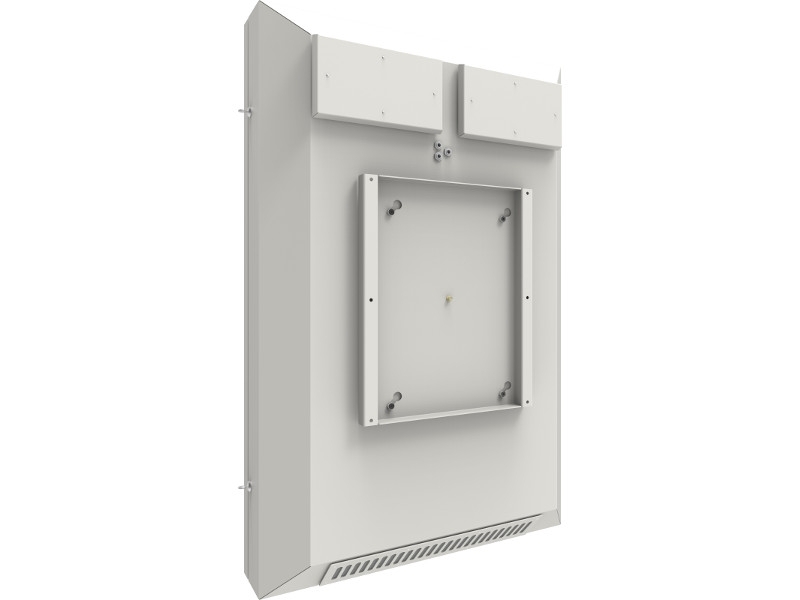 SmartMetals Outdoor Gehäuse Wandhalter für Displays bis 2500cd 55 Zoll Hochformat back