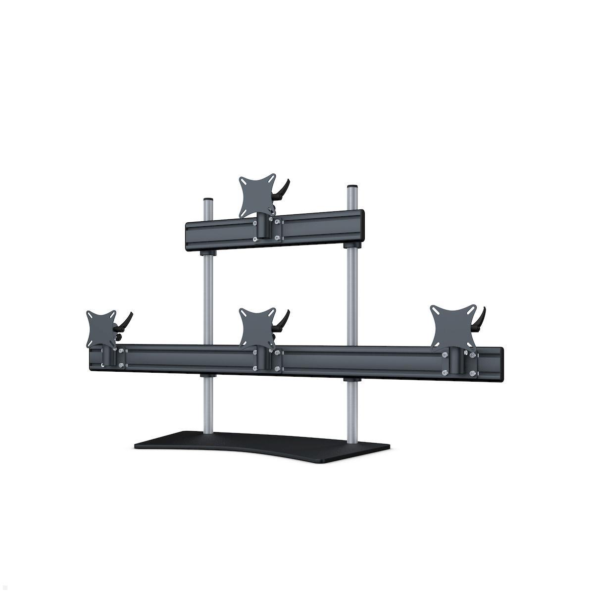 MonLines MTH289B Flat 3+1 Monitorhalterung mit Tischstandfuß bis 24 Zoll, schwarz MonLines MTH289B Flat 3+1 Monitorhalterung mit Tischstandfuß bis 24 Zoll, schwarz