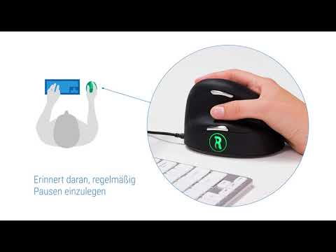 EOL - R-Go Tools RGOBRHEMLR Mouse Break ergonomische Maus L Rechtshänder Anti-RSI-Software