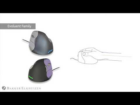 BakkerElkhuizen ergonomische Maus Evoluent Rechtshänder (BNEEVSR)