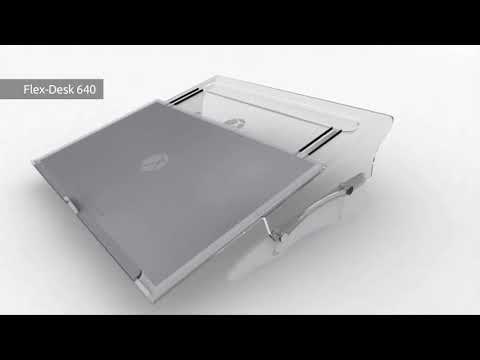 BakkerElkhuizen FlexDesk 640 Dokumentenhalter mit Lupenlineal (BNEFDESK640CR)