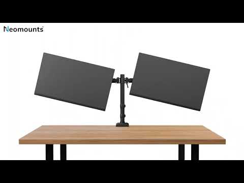 Neomounts NERO DS60-600BL2 Monitorhalter für 2 Monitore, schwarz