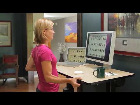 EOL - Ergotron WorkFit-D Steh-Sitz-Arbeitsplatz hellgrau (24-271-926)