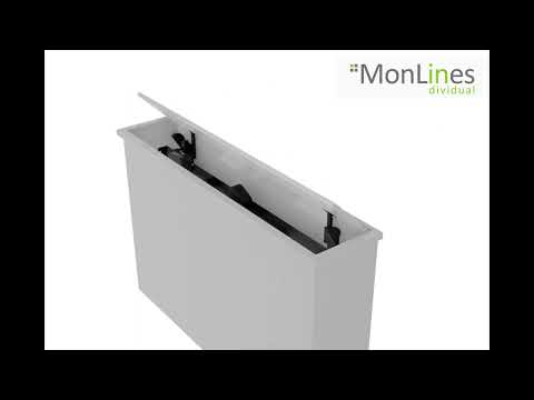 MonLines MLS033B TV Lift bis 75 Zoll, drehbar 90L / 225R, automatische Klappe
