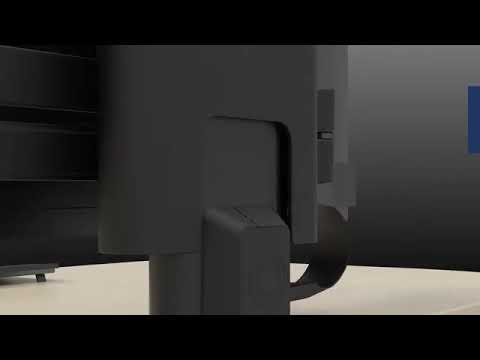 Ergotron TRACE Monitorhalterung mit flacher Tischklemme, Schwarz (45-657-224)