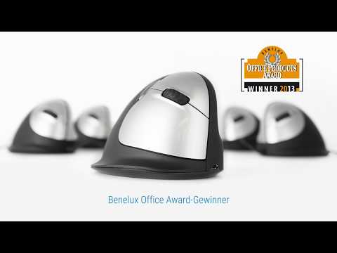 R-Go Tools RGOHELE Mouse ergonomische Maus M Linkshänder drahtgebunden
