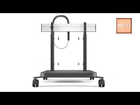 Vogels RISE 2005W elektrischer TV Boden-Wandhalter, 50 mm/s, weiß