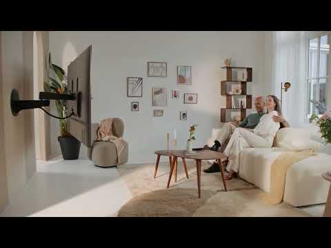 Vogels SIGNATURE TVM 7655W schwenkbare TV Wandhalterung 40-77 Zoll, weiß