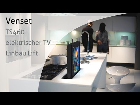EOL - VENSET TS460A elektrischer Einbau Decken TV Lift, 460mm Hub
