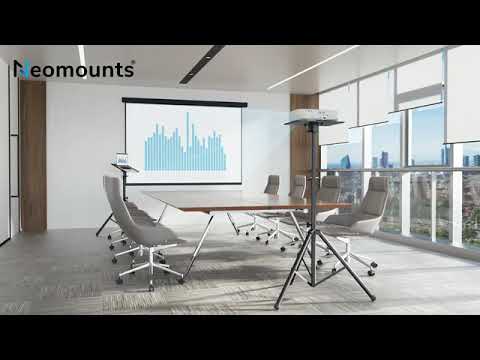 Neomounts NS-FS200BLACK Bodenständer für Laptop, Beamer, Monitor, schwarz