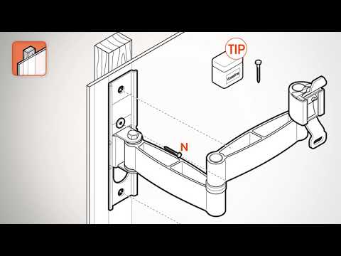 EOL - Vogels WALL 3145 TV Wandhalterung schwenkbar 19-40 Zoll, weiß