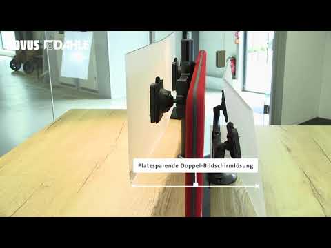 Novus Clu Duo Monitorhalter und Laptophalter, silber (990+4519+000)