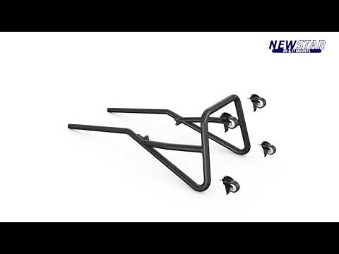 Neomounts NS-M3600BLACK Monitorständer mit Rollen / Ablage bis 80 Zoll