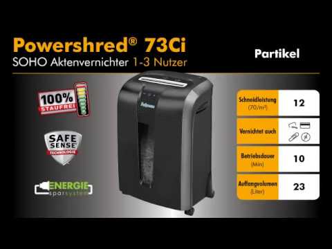 EOL - Fellowes Partikelschnitt Aktenvernichter Powershred 73Ci