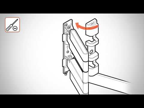 EOL - Vogels THIN 545 flache schwenkbare TV Wandhalterung 40-65 Zoll schwarz