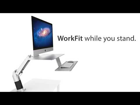 EOL - Ergotron WorkFit A Sitz-Steh-Arbeitsplatz für Apple iMac (24-414-227)