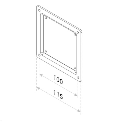 VESA Adapter 75x75 auf 100x100 Neomounts FPMA-VESA100