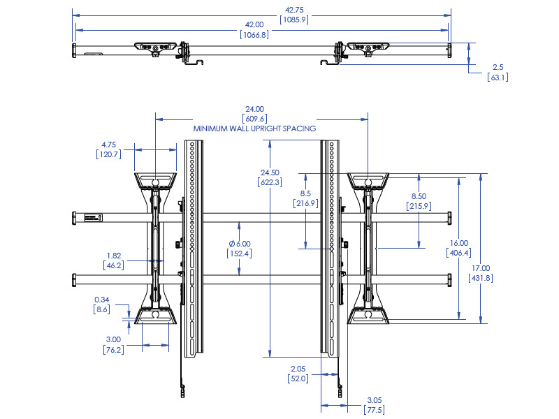 Chief XTM1U neigbare TV Wandhalterung Monitorhalterung